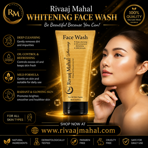 Rivaaj Mahal Whitening Face Wash 160ml – Deep Cleansing & Brightening Face Wash for All Skin Types