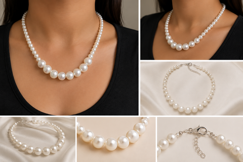 Elegant Pearl Necklace for Women | Premium Classic Style Pearl Jewelry