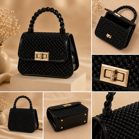 Luxury Pearl Texture Mini Handbag – Premium Women Fashion Bag