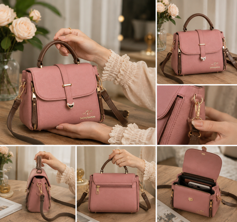 Elegant Women's Leather Shoulder Bag – Premium Crossbody Handbag