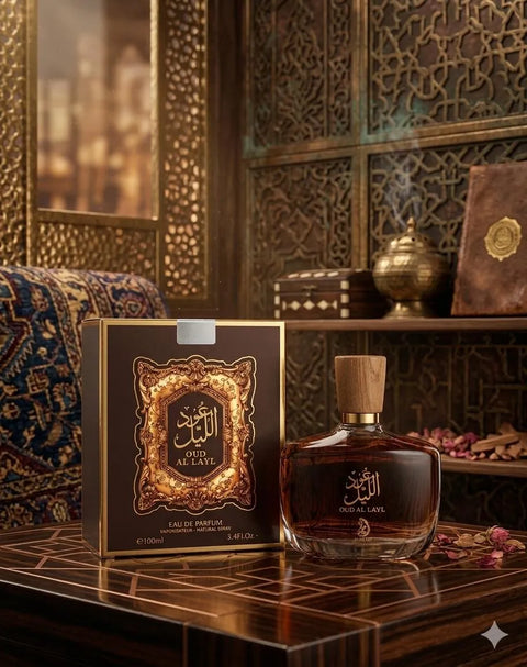 Oud Al Layl Eau De Parfum 100ml – Rich Oud, Amber & Woody Long Lasting Fragrance
