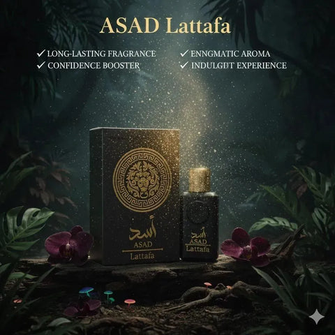 Lattafa Asad Eau De Parfum 100ml – Bold Masculine Long Lasting Fragrance | Premium EDP