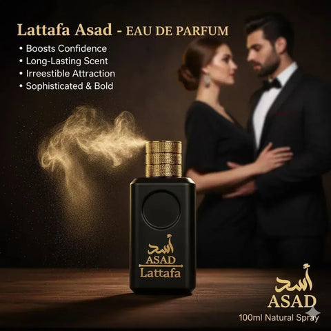 Lattafa Asad Eau De Parfum 100ml – Bold Masculine Long Lasting Fragrance | Premium EDP