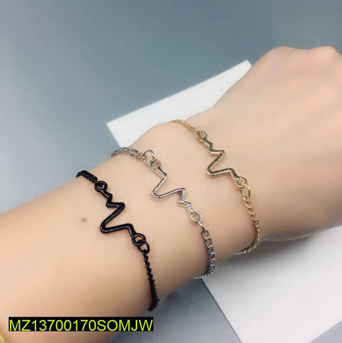 Heartbeat Chain Bracelet for Women | Minimalist Stainless Steel Love Bracelet
