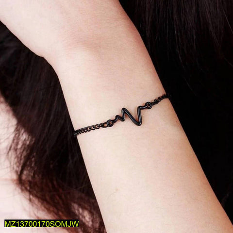Heartbeat Chain Bracelet for Women | Minimalist Stainless Steel Love Bracelet