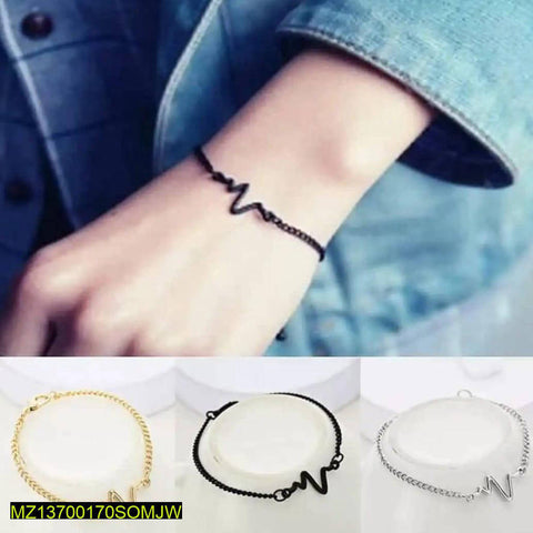 Heartbeat Chain Bracelet for Women | Minimalist Stainless Steel Love Bracelet