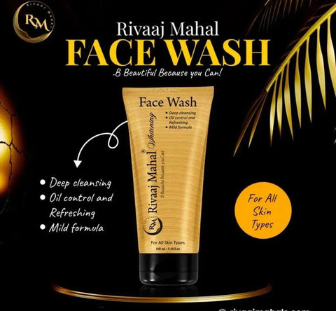 Rivaaj Mahal Whitening Face Wash 160ml – Deep Cleansing & Brightening Face Wash for All Skin Types