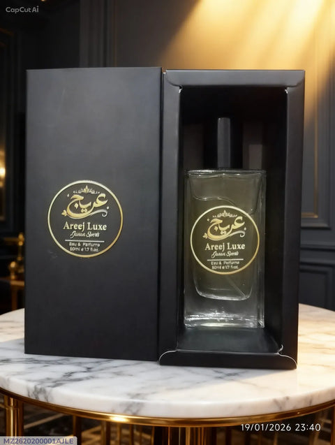Areej Luxe Intense Eau De Parfum 50ml – Long Lasting Unisex Citrus Woody Perfume