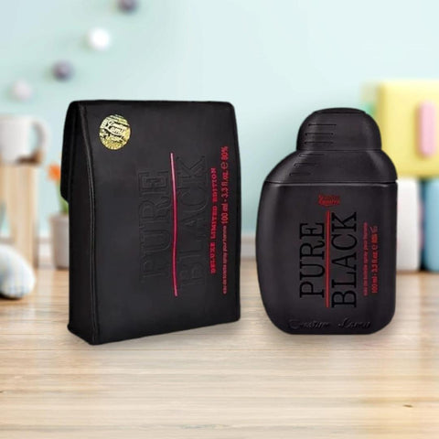 Pure Black Deluxe Limited Edition Perfume for Men – 100ml Long Lasting Eau De Toilette