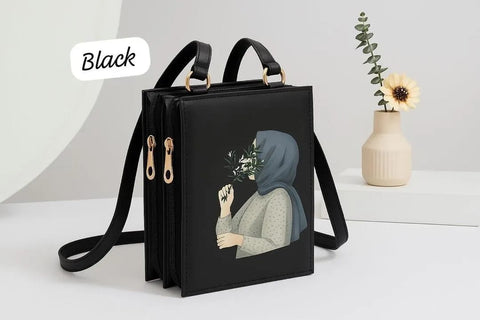 Mehroon Printed Crossbody Handbag – Elegant Women Fashion Bag